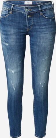 Le Temps Des Cerises Skinny Jeans in Blue: front