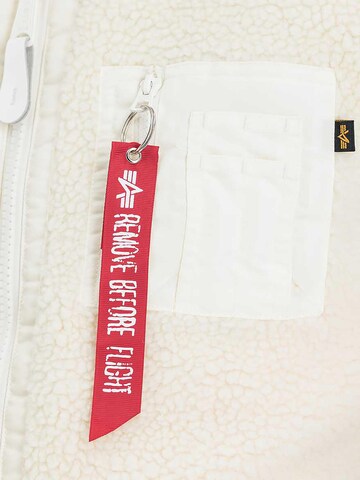 ALPHA INDUSTRIES Vest 'Teddy' in White