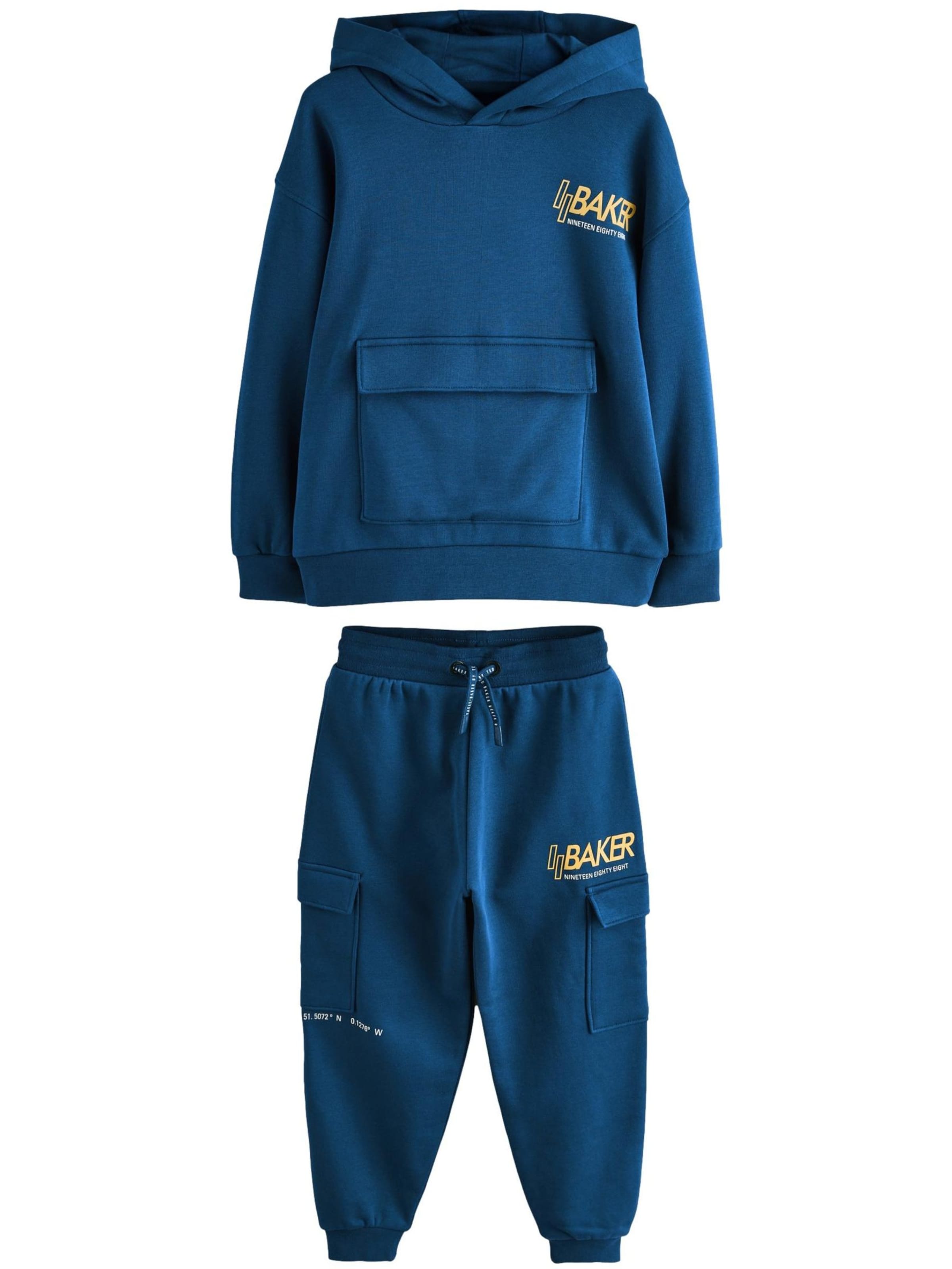 Baker by Ted Baker Sweatsuit in Dark blue / Lemon / White, Item view