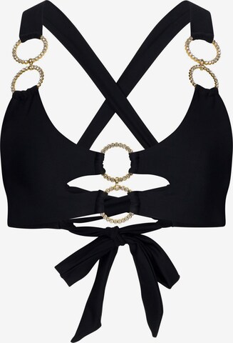 Hauts de bikini 'Euphoria' Moda Minx en noir : devant