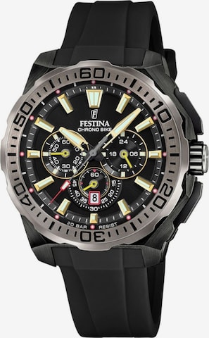 Montre à affichage analogique 'Chrono Bike' FESTINA en noir : devant