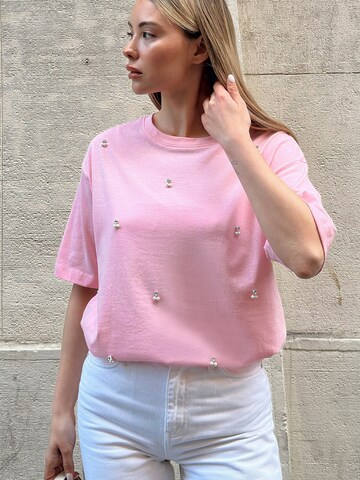 Tricou de la Trend Alaçatı Stili pe roz