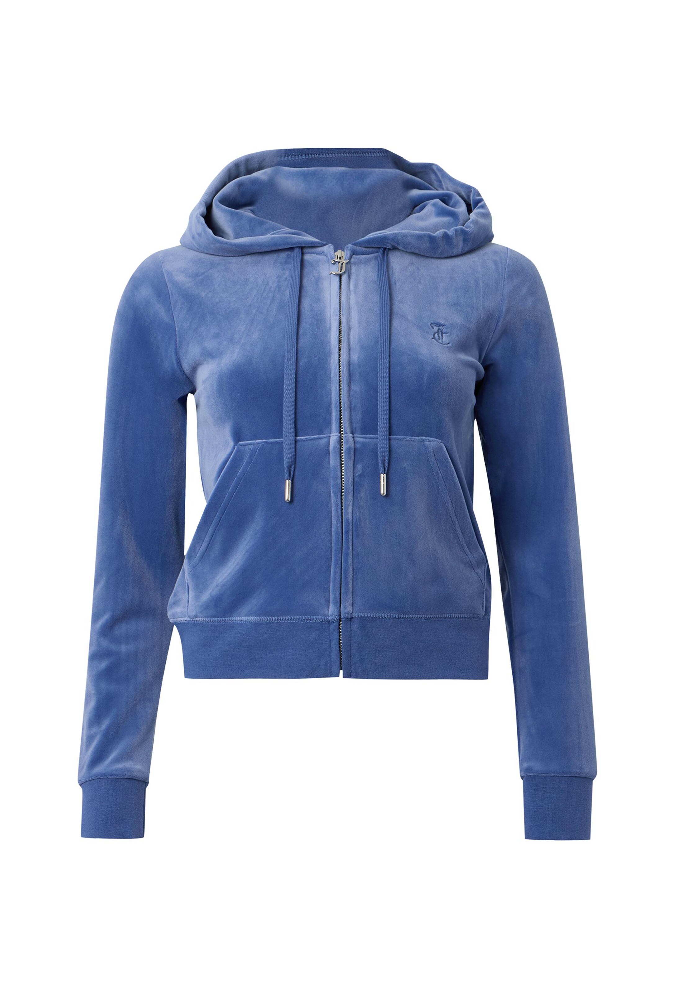 Juicy Couture Petite Zip-Up Hoodie 'ROBERTSON' in Blue: front