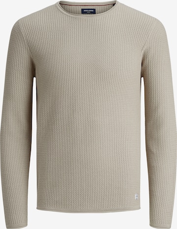 JACK & JONES Sweater 'Carlos' in Beige: front