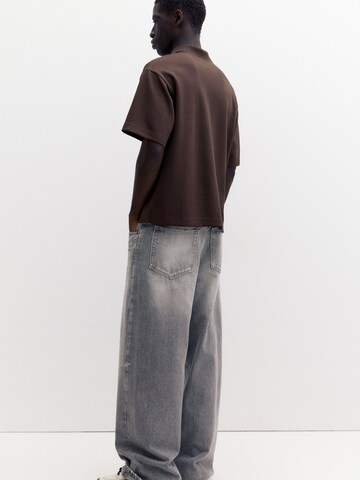 Pull&Bear Poloshirt in Braun