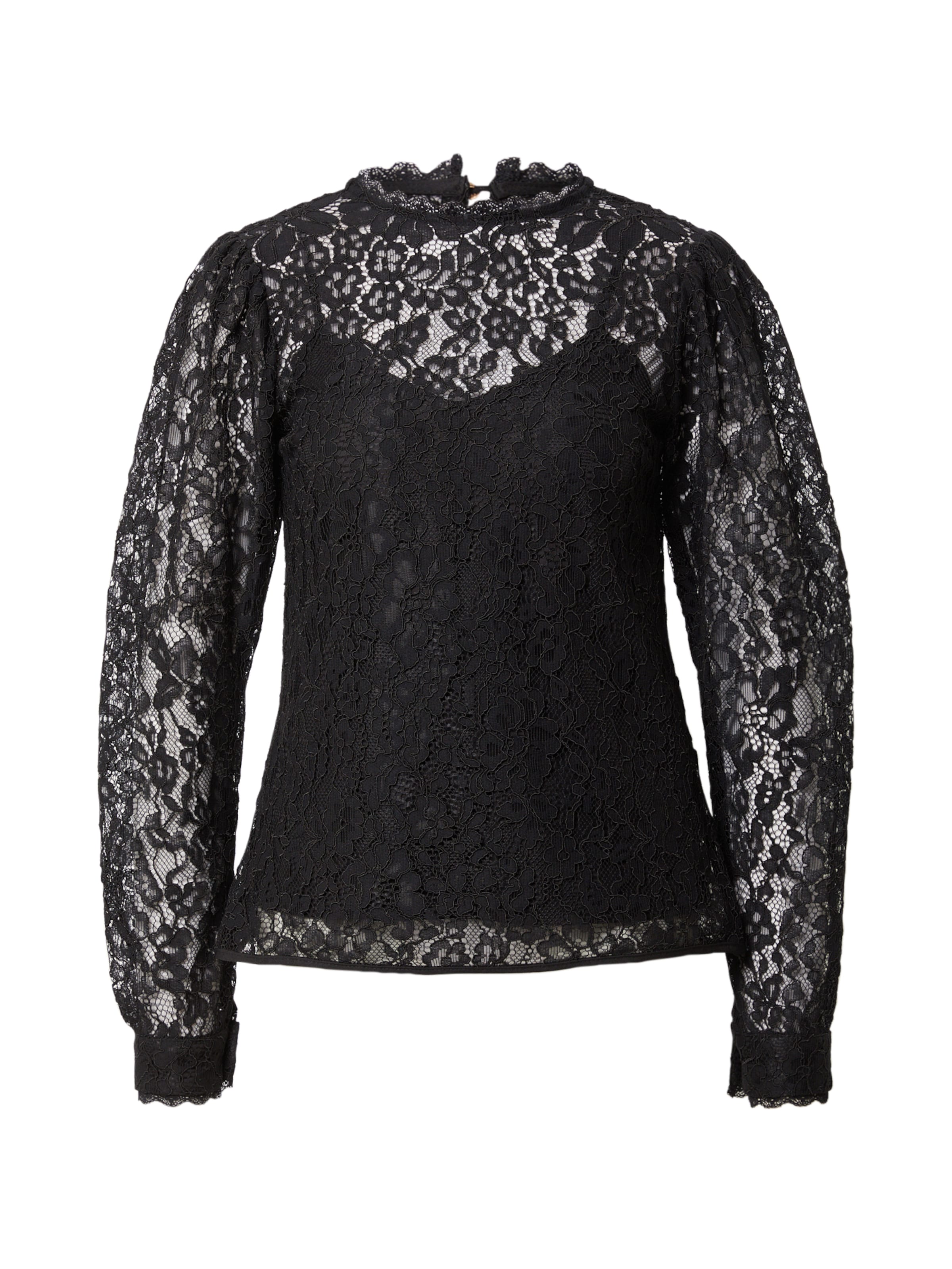 Chemisier Wallis en noir : devant