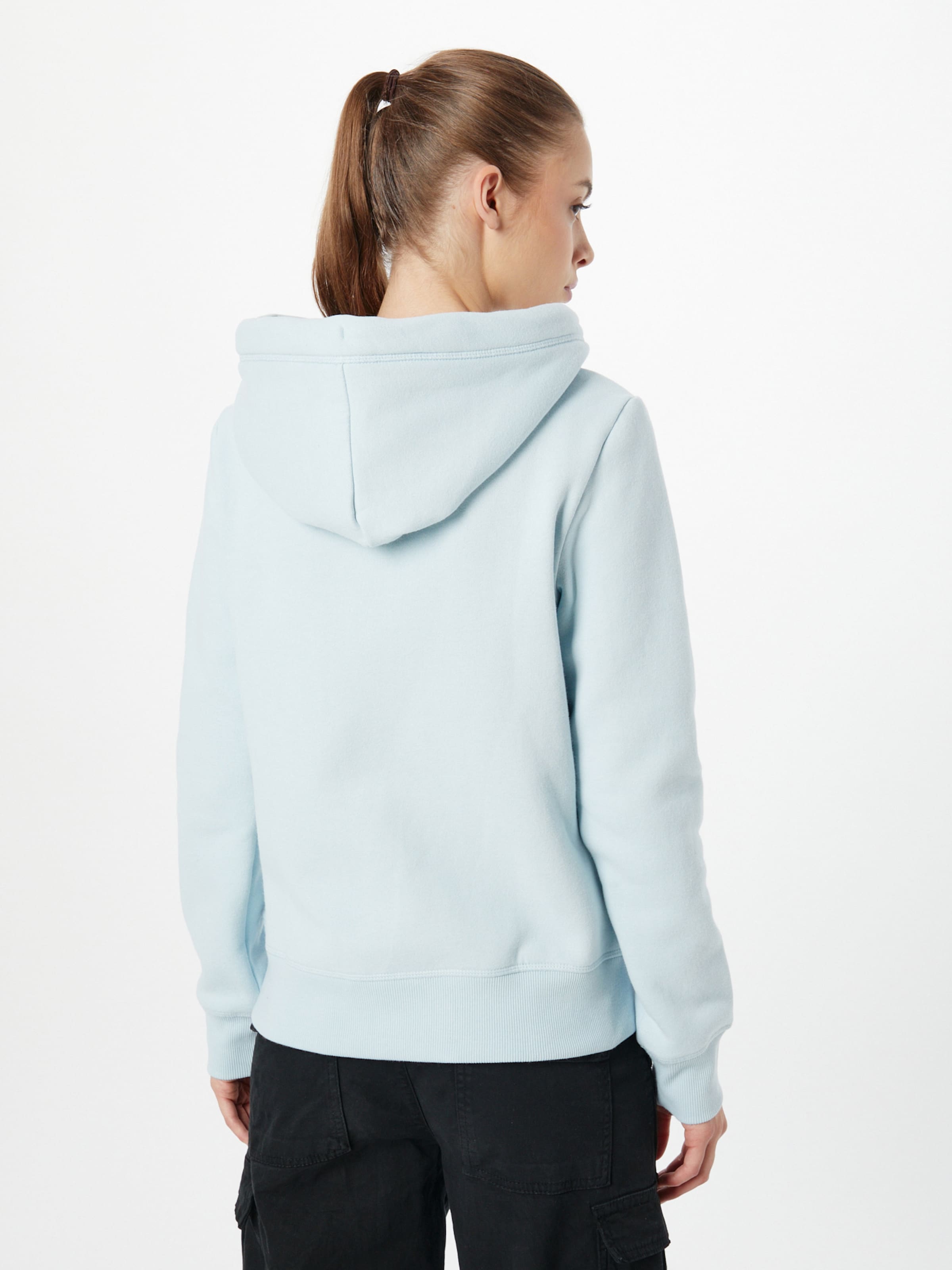 Light blue superdry hoodie clearance