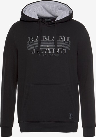 Bruno Banani LM Sweatshirt in Black: front