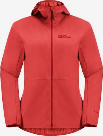 JACK WOLFSKIN Athletic Jacket in Red: front