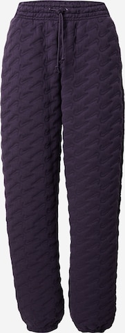 purpurinė Nike Sportswear Siaurėjantis Kelnės 'Phoenix Fleece': priekis
