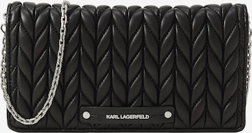 Karl Lagerfeld Olkalaukku 'WEAVE' värissä musta: etupuoli