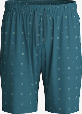CALIDA Pyjamabroek 'RMX Sleep Superlight' in Groen: voorkant