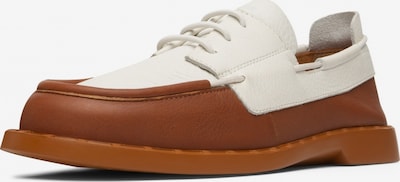 CAMPER Veterschoen 'Juddie' in de kleur Bruin / Wit, Productweergave