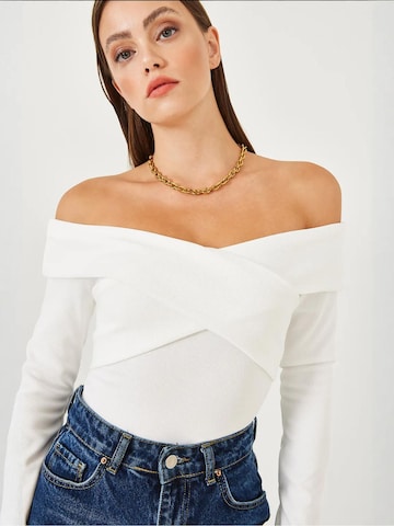 Bianco Lucci Shirt in Weiß