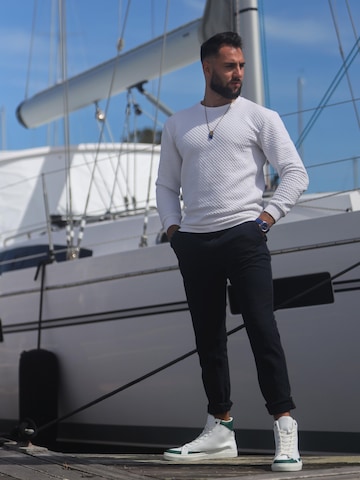 nae Vegan Shoes Sneakersy wysokie 'London' w kolorze biały: przód