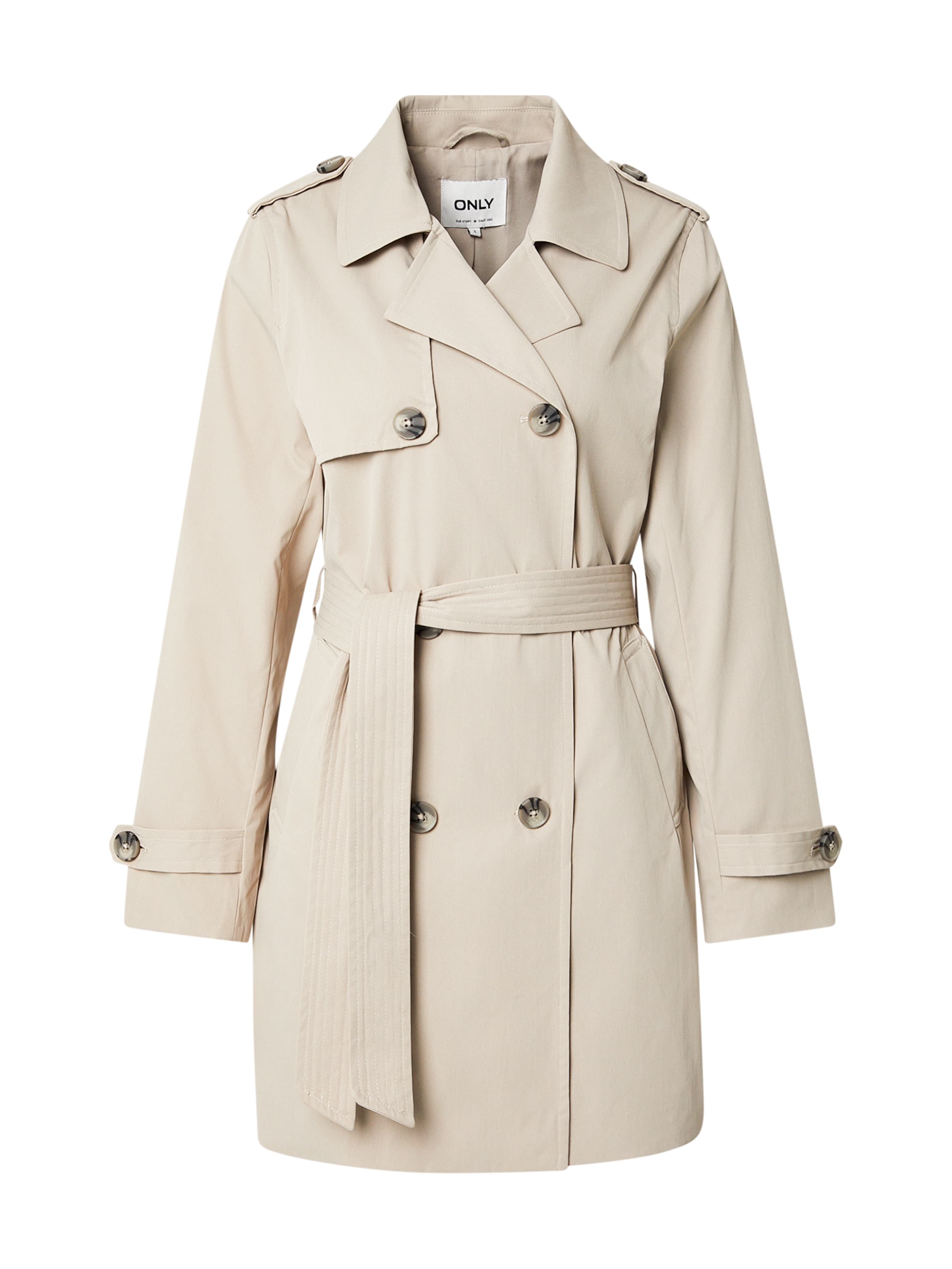 ONLY Manteau mi-saison 'ONLDISA' en greige, Vue avec produit