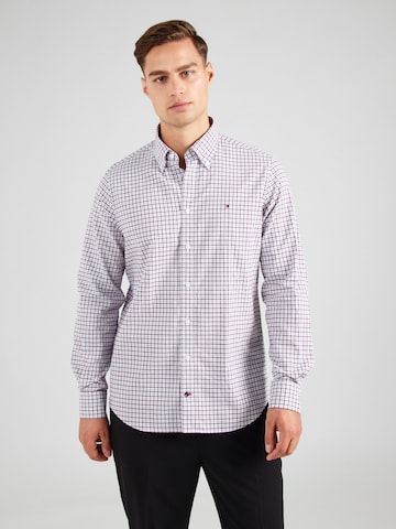 Tommy Hilfiger Tailored - Ajuste regular Camisa en Mezcla de colores: frente
