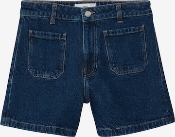 MANGO Regular Jeans in Blauw: voorkant