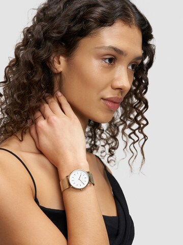 Montre à affichage analogique Liebeskind Berlin en or : devant