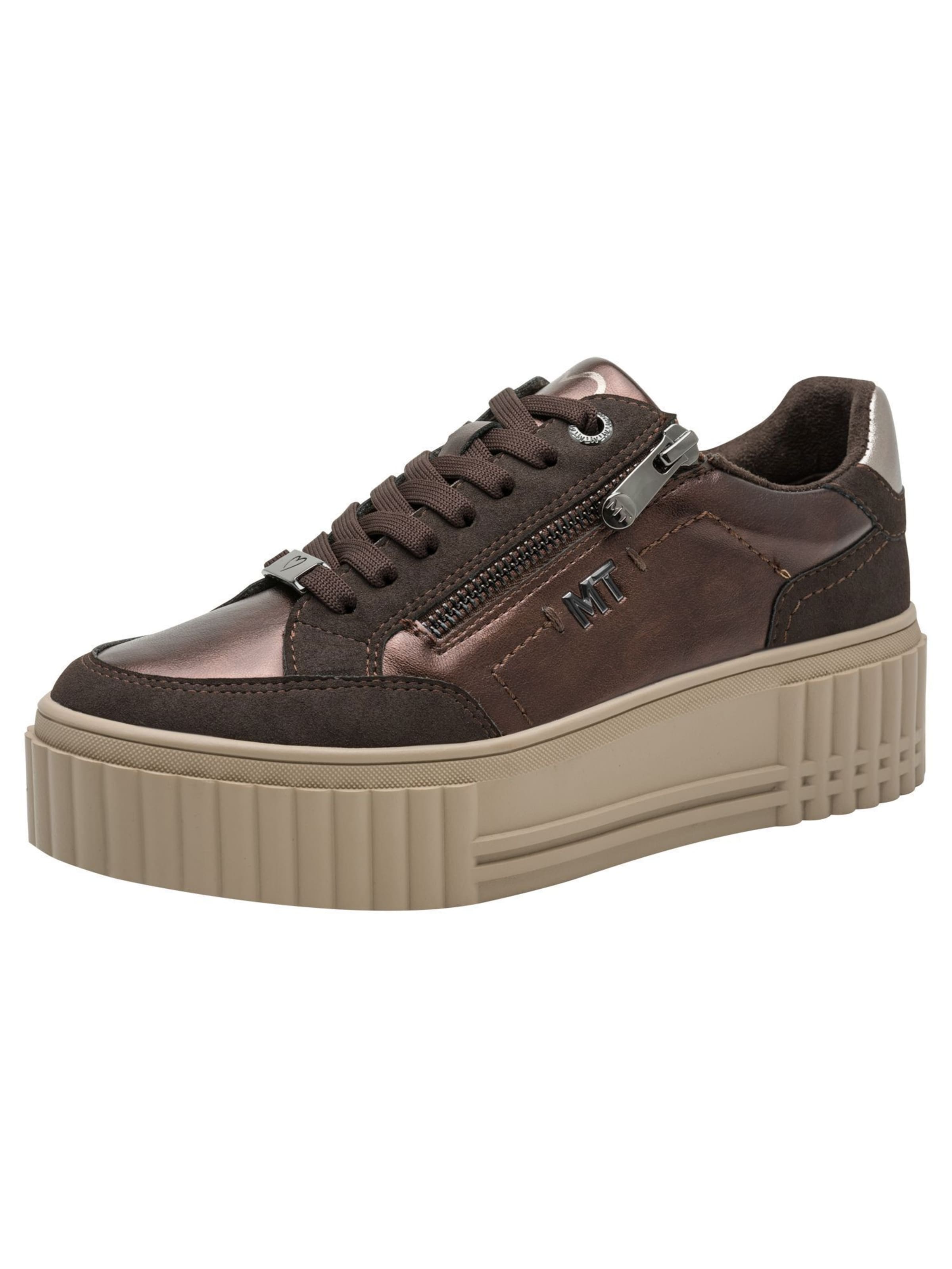 MARCO TOZZI Sneakers laag in Bruin: voorkant
