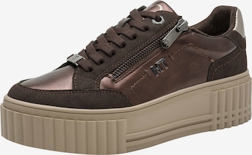 MARCO TOZZI Sneakers laag in Bruin: voorkant