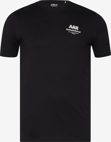 s.Oliver Shirt in Zwart: voorkant