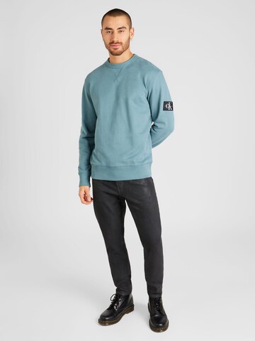 Calvin Klein Jeans Sweatshirt in Blauw