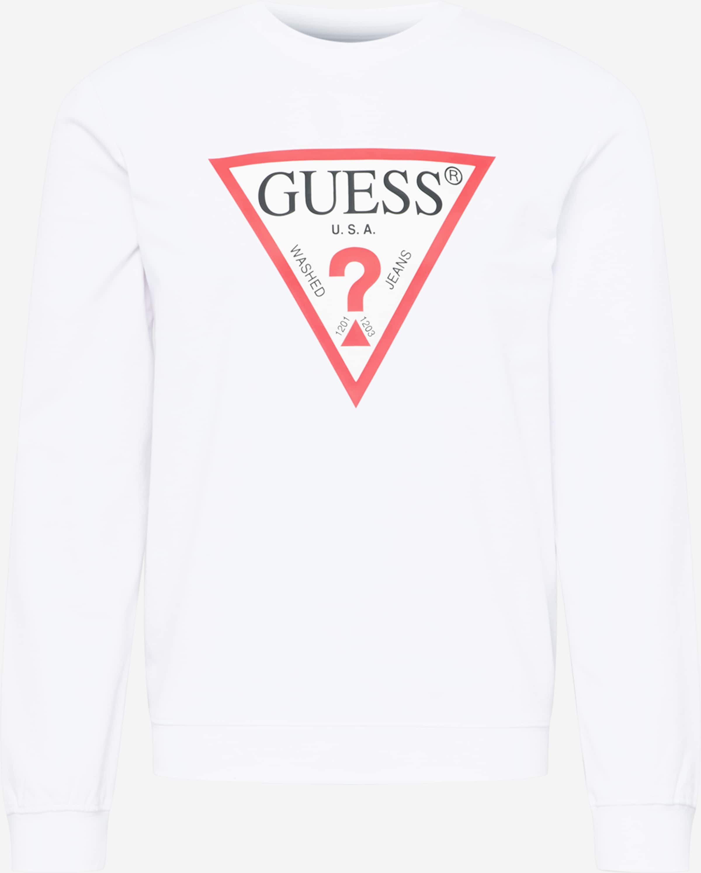 Guess jeans white clearance sweatshirt