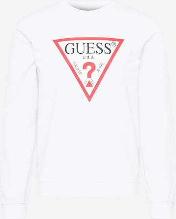 GUESS Свитшот 'Audley' в Белый: спереди