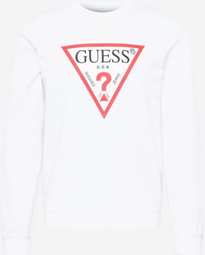 GUESS Sweatshirt 'AUDLEY' i rød / svart / hvit, Produktvisning