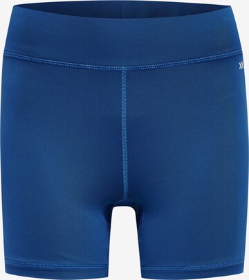 Hummel Skinny Sportbroek in Blauw: voorkant