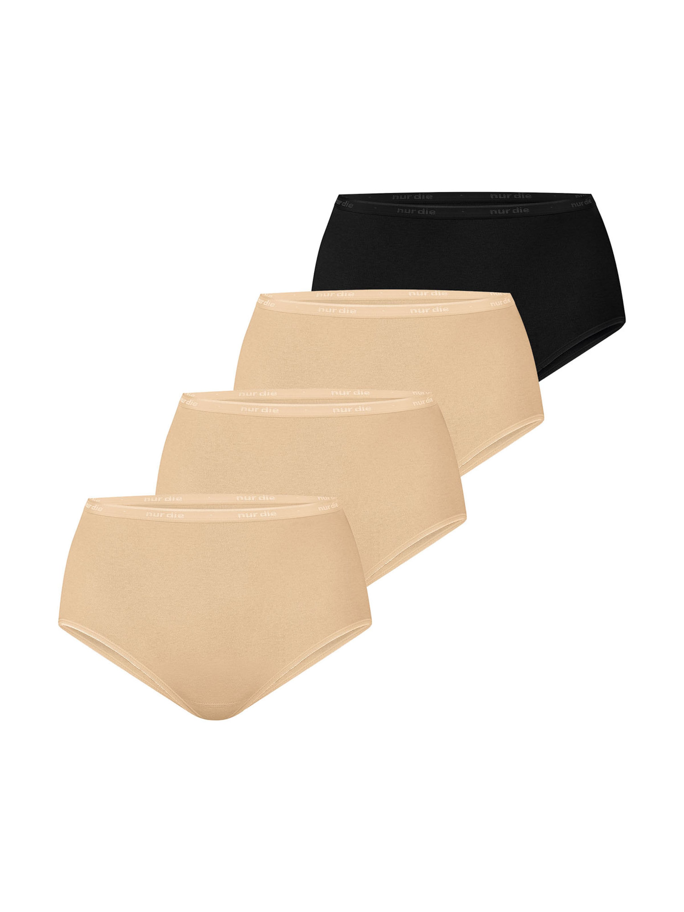 Slip ' Bio-Baumwolle ' Nur Die en beige : devant