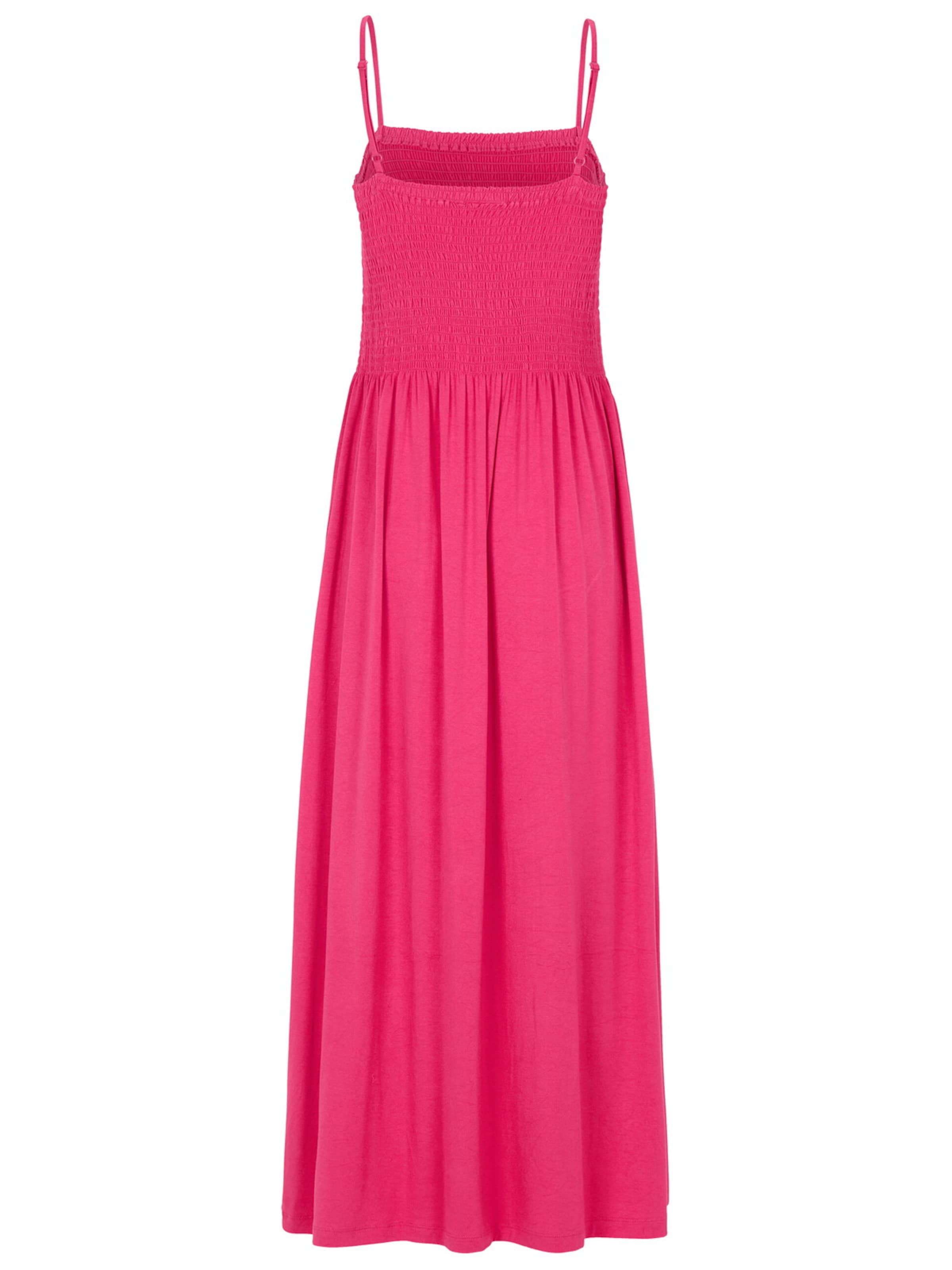 Cellbes of Sweden Jerseykleid mit Smokarbeit in Pink