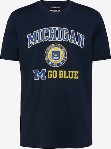 T-Shirt s.Oliver en bleu : devant