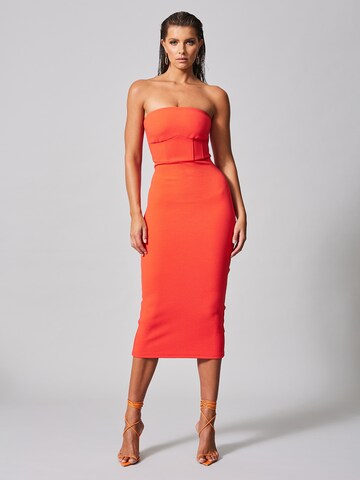 Robe 'BARDWELL' BWLDR en orange : devant