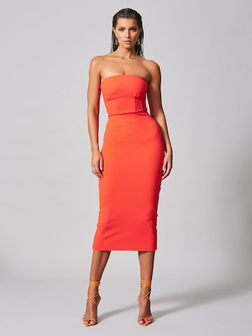 BWLDR - Vestido 'BARDWELL' em laranja: frente