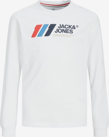 Jack & Jones Junior Tričko 'Slope' – bílá: přední strana