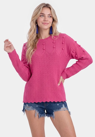 IZIA Trui in Roze: voorkant
