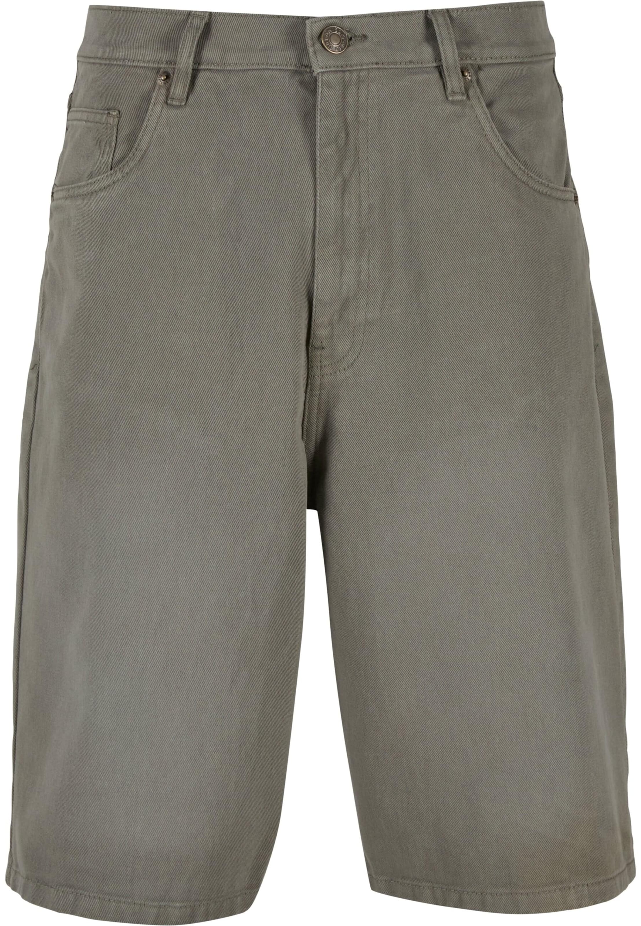 Urban Classics Loosefit Džíny '90's' – zelená: přední strana