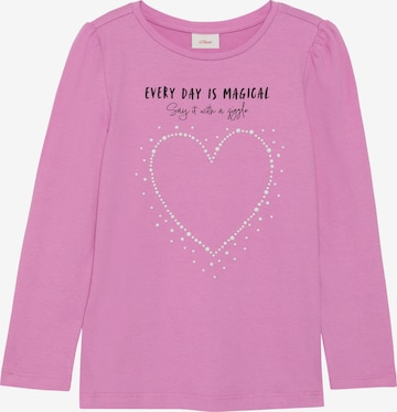 s.Oliver Shirt in Roze: voorkant