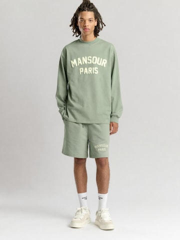 Mansour Shirt 'Paris College Longsleeve' in Groen