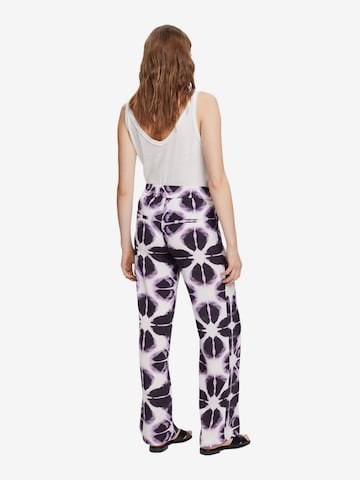 ESPRIT Wide leg Broek in Lila