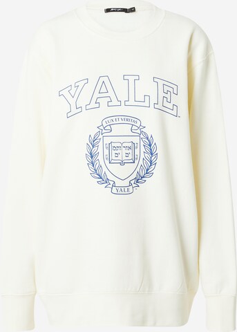 Nasty Gal Sweatshirt 'Yale' in Beige: voorkant