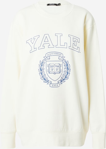 Sweat-shirt 'Yale' Nasty Gal en beige : devant