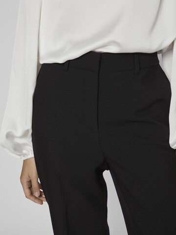 VILA Regular Trousers with creases 'Selma Ella' in Black
