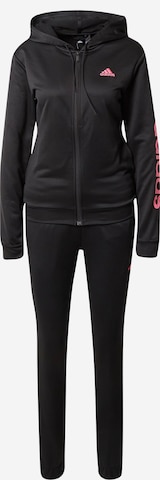 ADIDAS SPORTSWEAR Tracksuit 'Linear' in Black: front