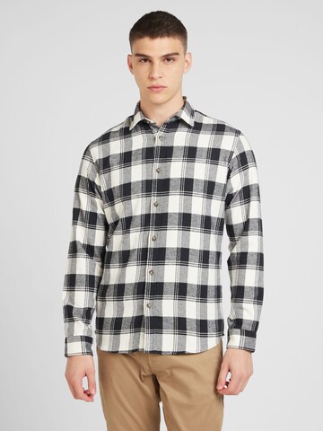 JACK & JONES Slim fit Overhemd 'JJJoshua' in Wit: voorkant