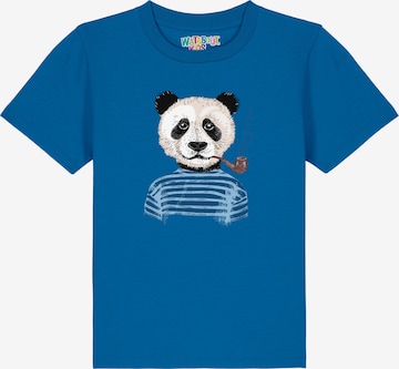 watabout.kids Shirt 'Panda' in Blue: front