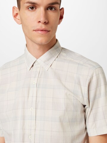 s.Oliver Regular fit Button Up Shirt in Beige