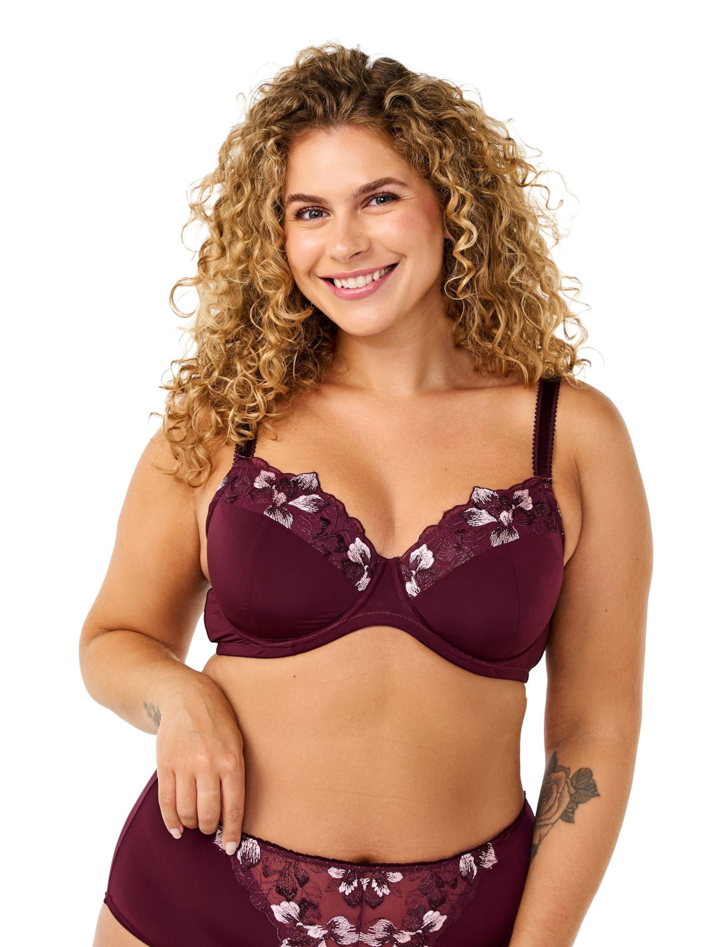 Minimiseur Soutien-gorge 'Ldita' Devoted by Zizzi en rouge : devant